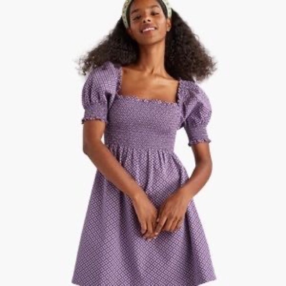 Hill House Athena Plum Purple Floral Jacquard - XS - NWT - Picture 6 of 6